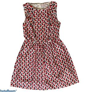Red and black cat print dress by Koton. Size 8.